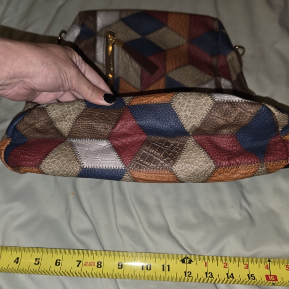 Geometric Patchwork Backpack - Picture 2 of 5